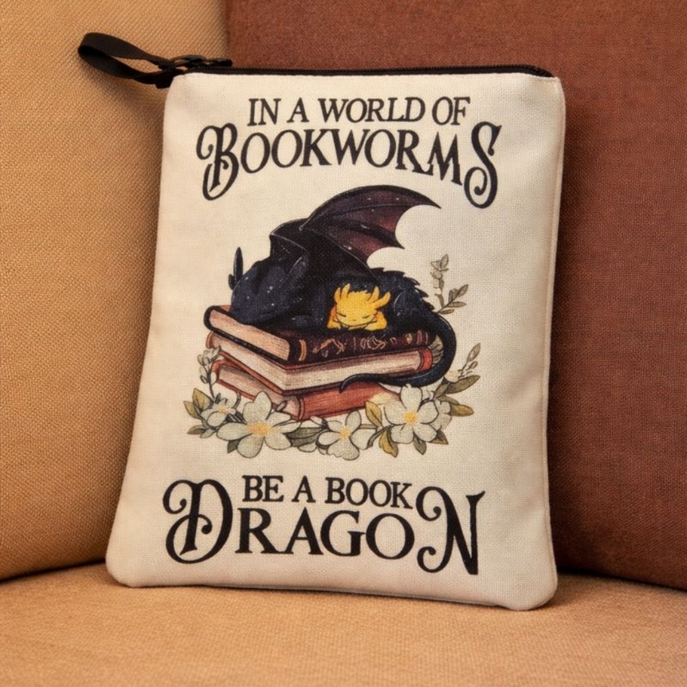 NWT No Worms Just Dragons Zippered Pouch